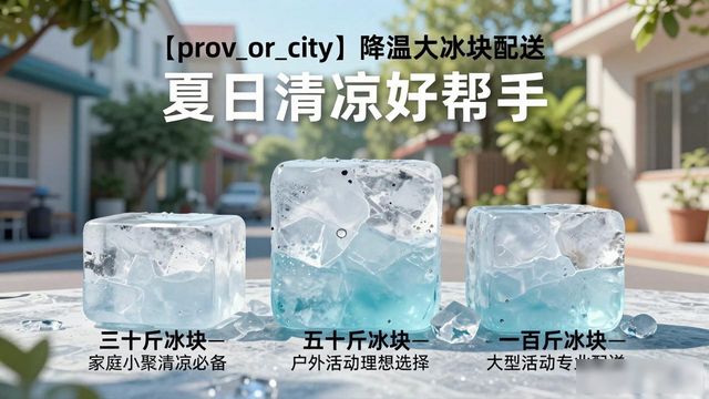 浦东降温大冰块配送 夏日清凉好帮手